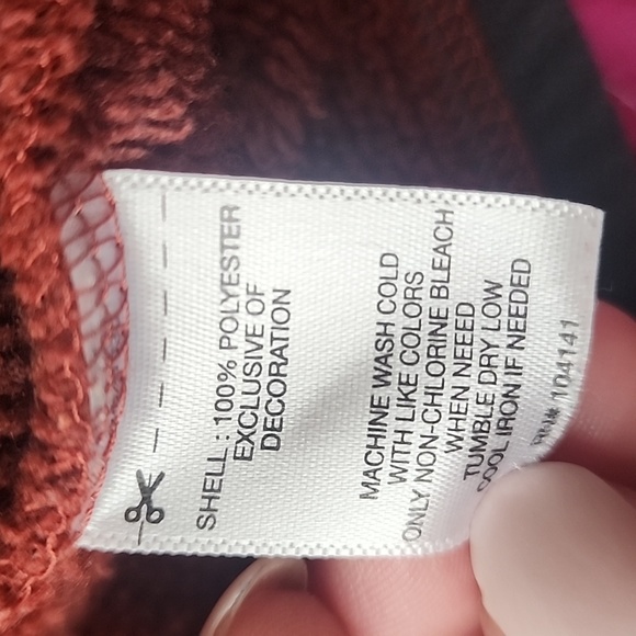 Koppen men's burnt orange quarter zip pullover - Picture 4 of 4